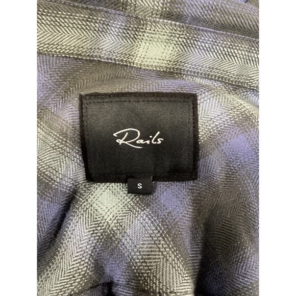 Rails 'Hunter' Blue Top Size S - Picture 4 of 5